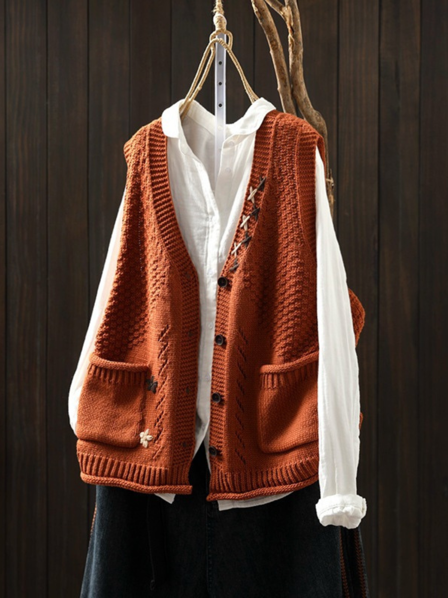 FLORIANNE | GILET EN TRICOT