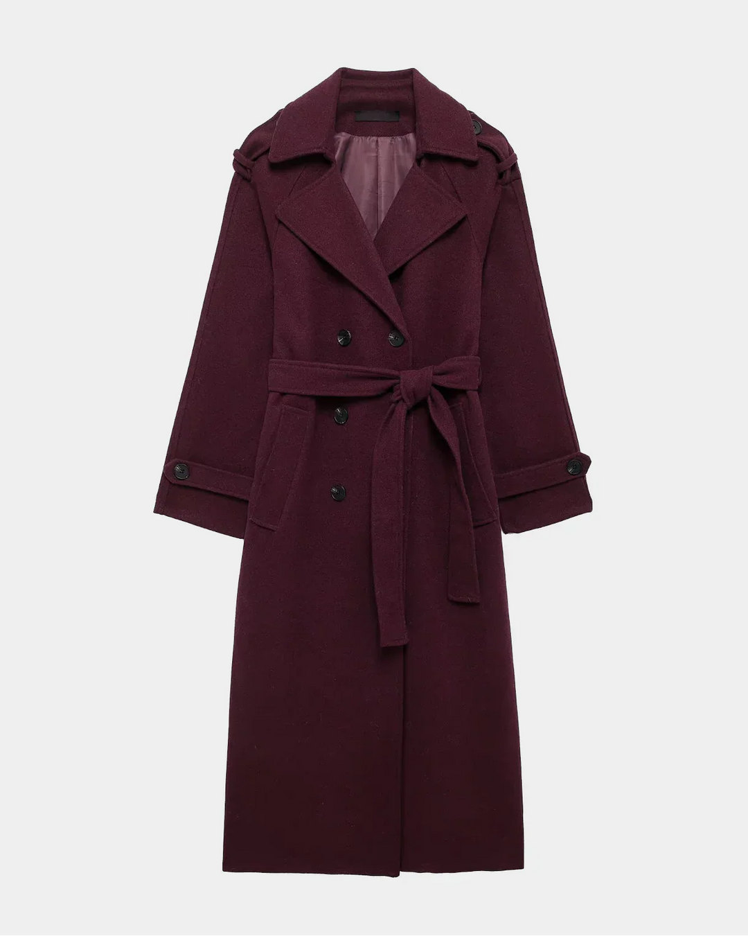 Marlowe™ | Manteau Trench Bordeaux