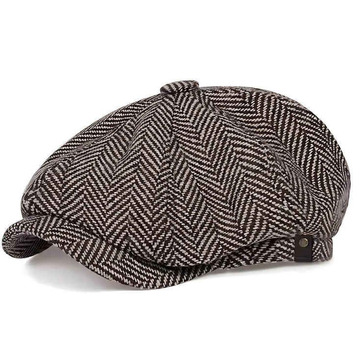 Casquette en Laine Mélangée à Motif Chevrons | TUCSON