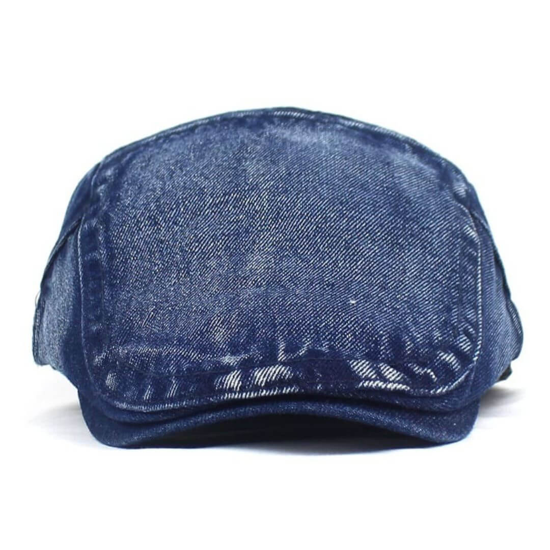 Casquette Plate en Denim Lavé | LOGAN