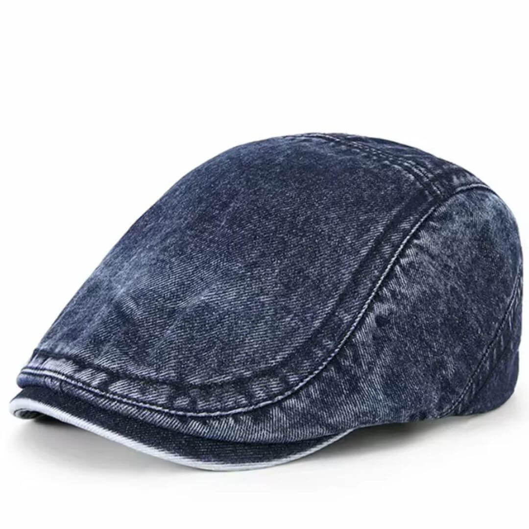 Casquette Plate en Denim Lavé | LEXINGTON