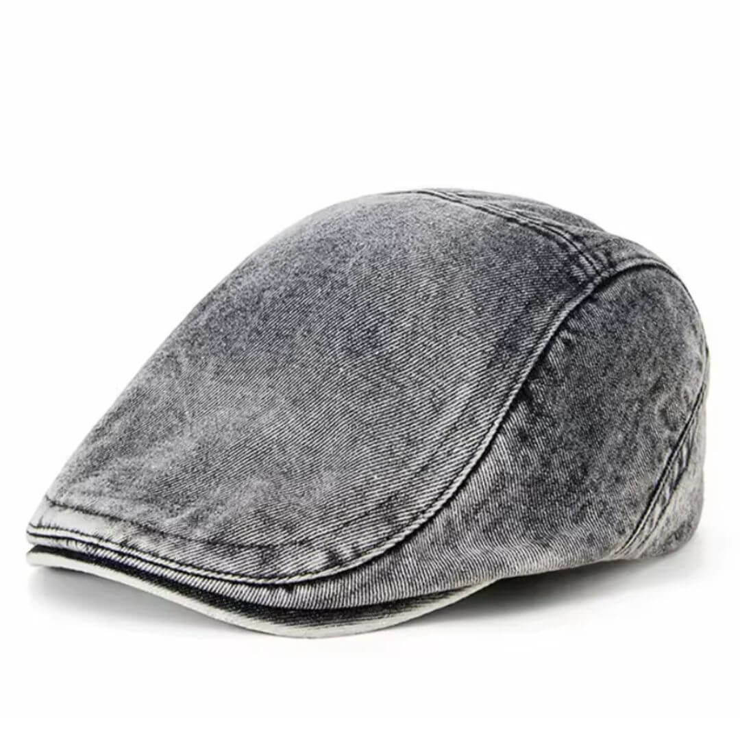 Casquette Plate en Denim Lavé | LEXINGTON