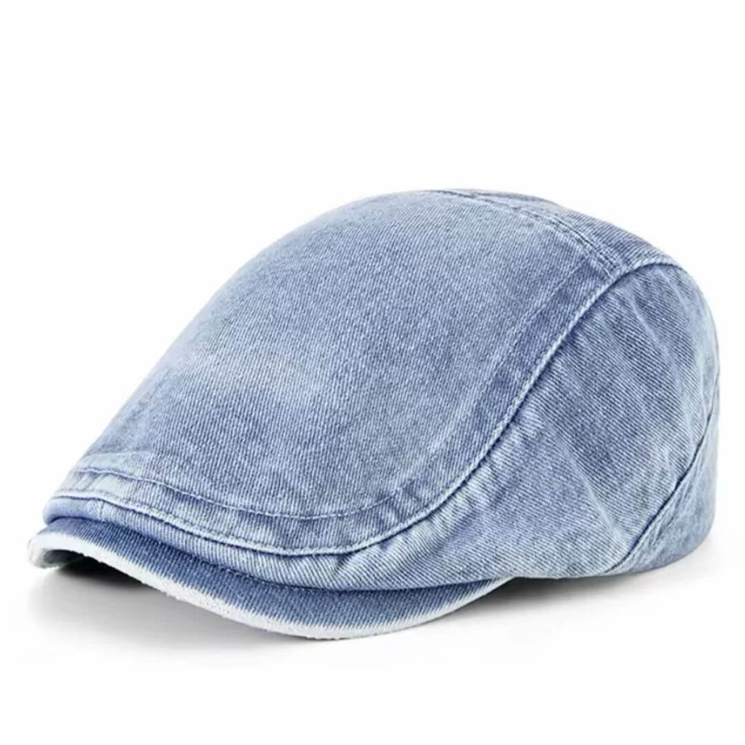 Casquette Plate en Denim Lavé | LEXINGTON