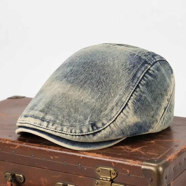 Casquette Plate en Denim Lavé | LEXINGTON