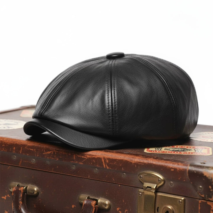 Casquette Plate en Cuir | MONACO