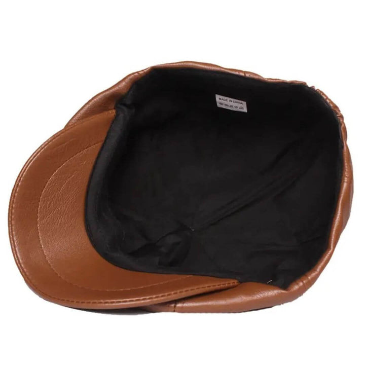 Casquette Plate en Cuir | MONACO