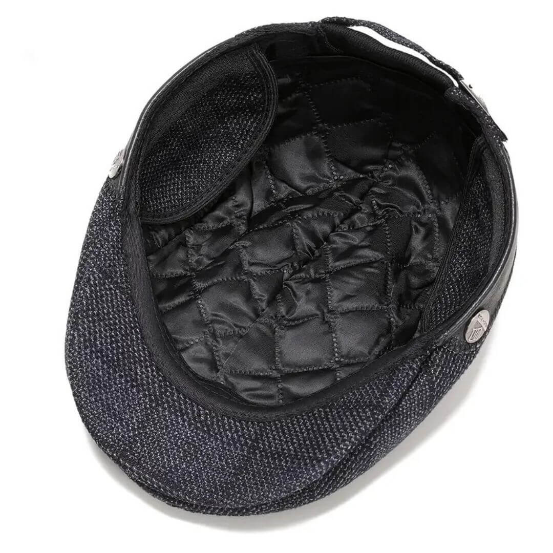 Casquette Plate en Laine Mélangée | HUDSON