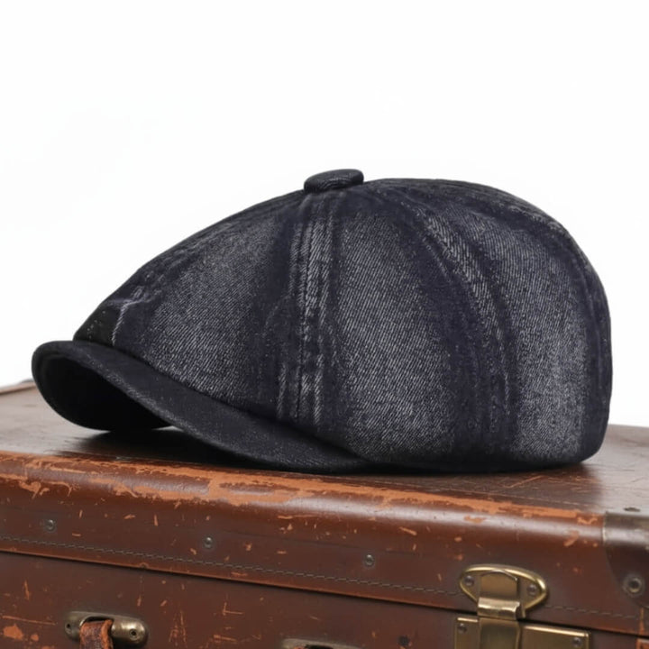 Casquette Newsboy en Denim | LUCERNE