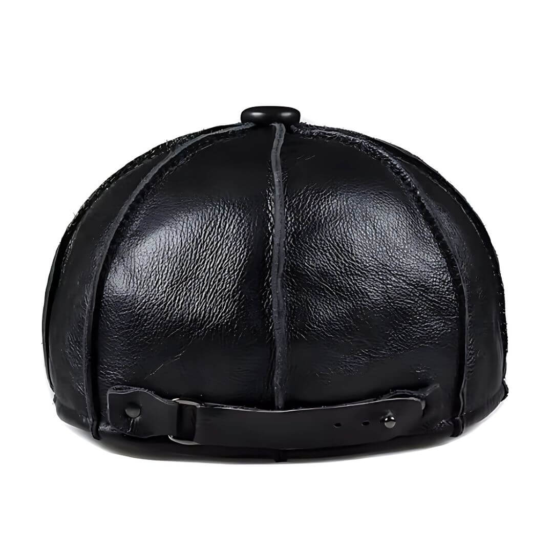 Casquette de Newsboy en Cuir Véritable | CHEYENNE