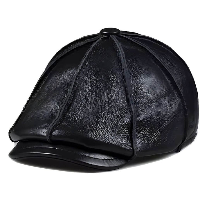 Casquette de Newsboy en Cuir Véritable | CHEYENNE