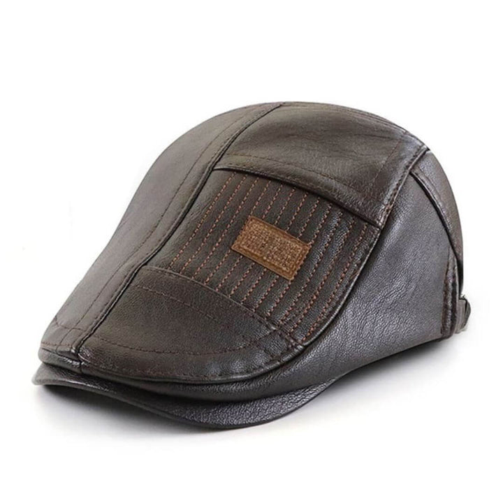 Casquette Plate en Cuir Vegan | TYSON