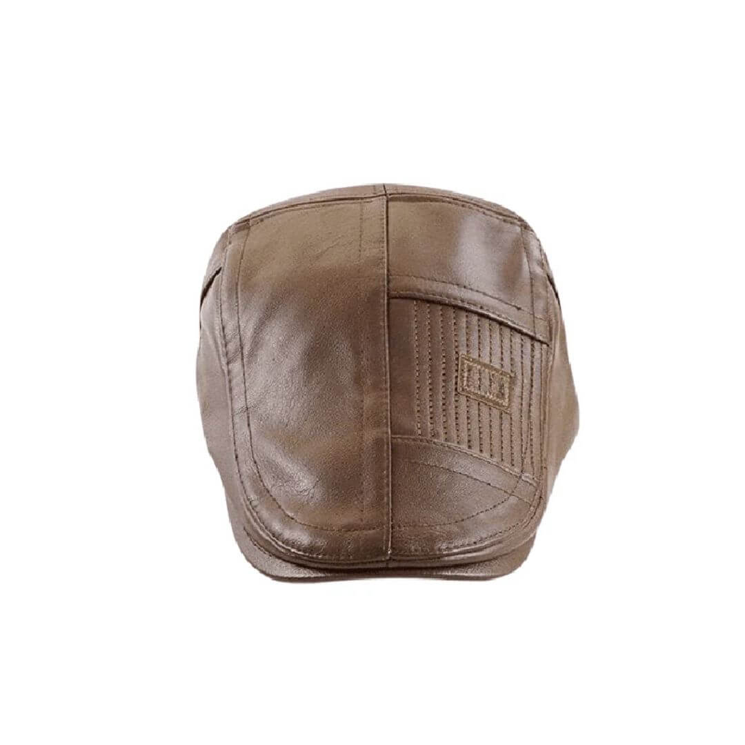 Casquette Plate en Cuir Vegan | TYSON