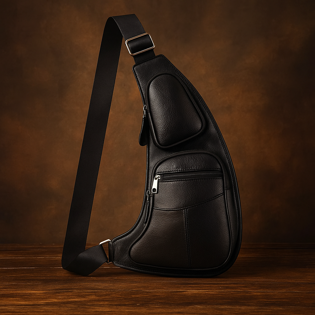 Zachary - Sac bandoulière en cuir vintage pour hommes