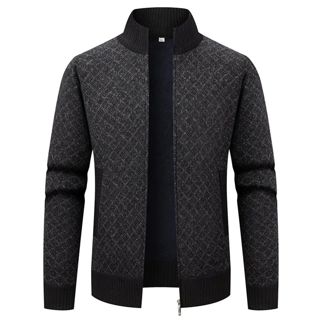 Jean - Veste décontractée à col montant, coupe ajustée pour un confort optimal, parfaite pour la saison.