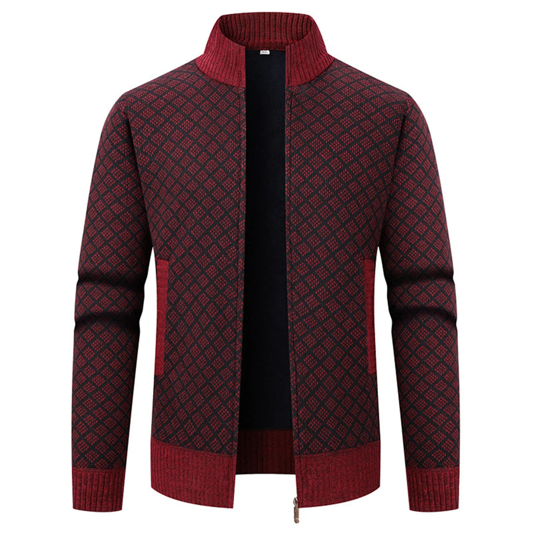 Jean - Veste décontractée à col montant, coupe ajustée pour un confort optimal, parfaite pour la saison.