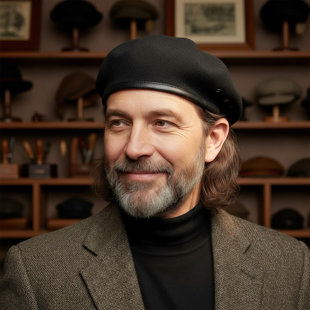 Béret Militaire en Laine Mélangée | MARSEILLE