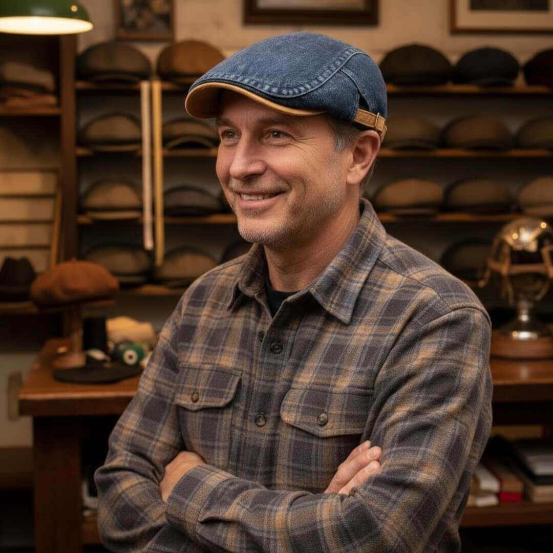 Casquette Plate en Denim | FARGO