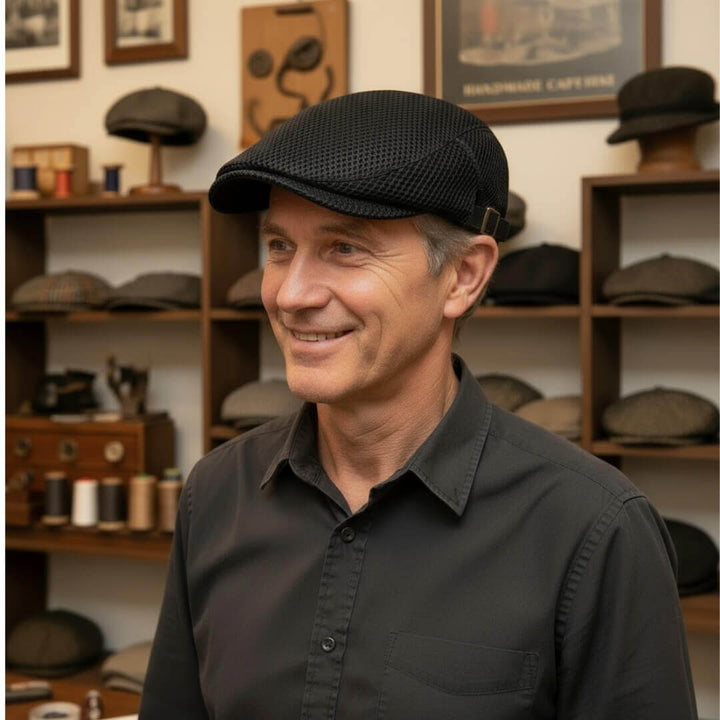 Casquette Plate en Acrylique Maillé | AMARILLO