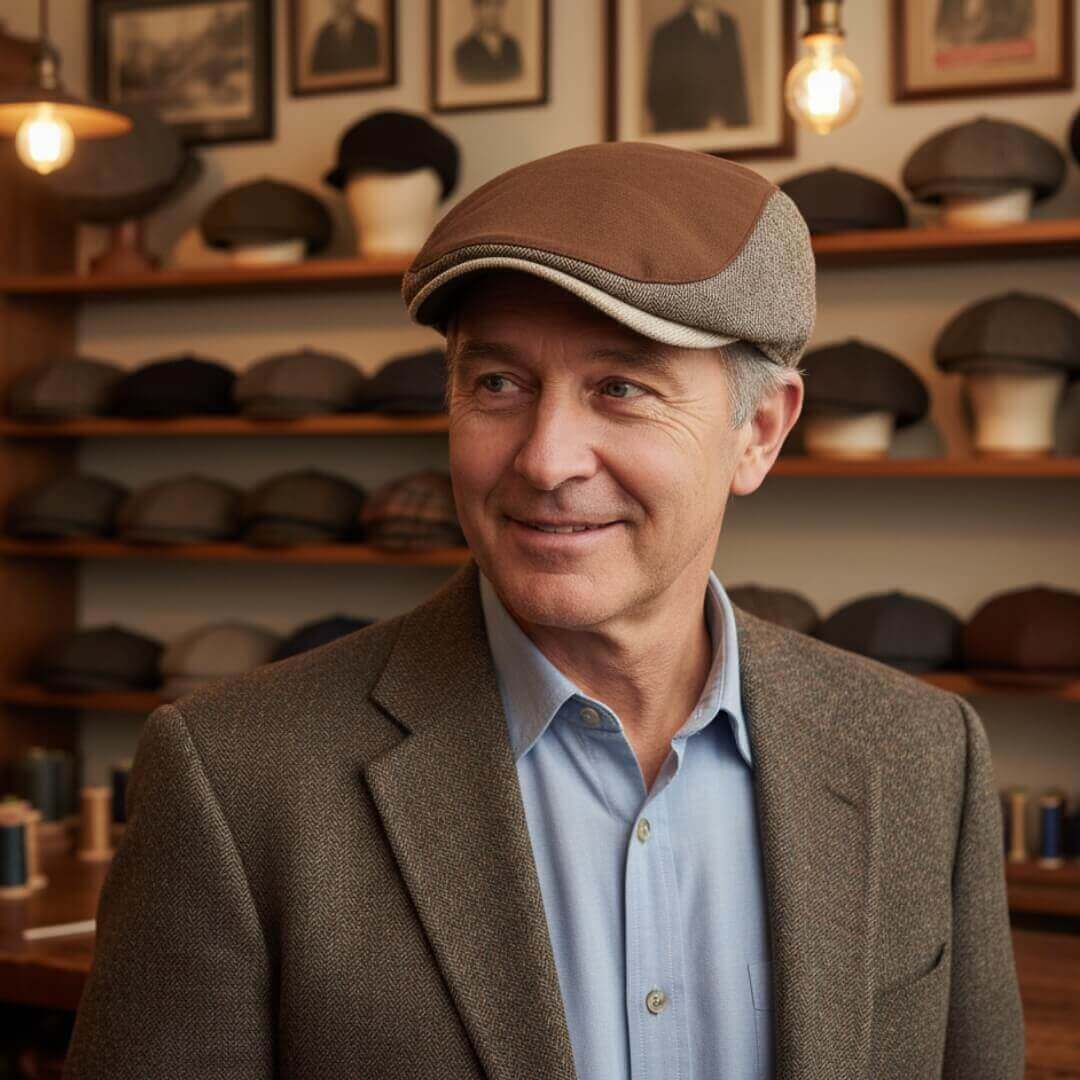 Casquette en Twill & Herringbone | DUBLIN