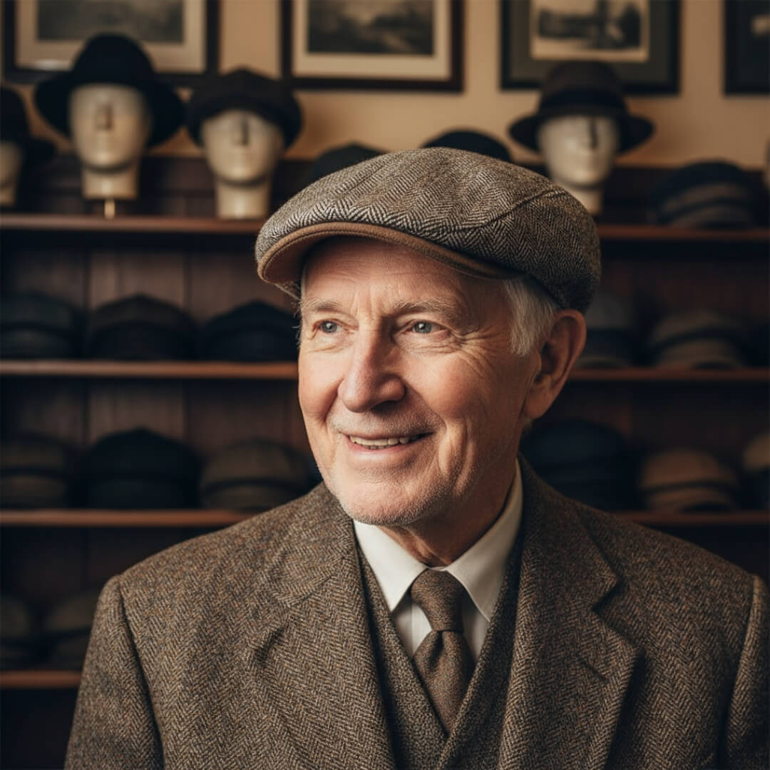 Casquette Ivy en Laine à Chevrons | ROME