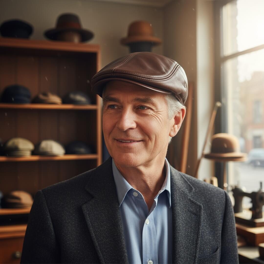 Casquette en cuir | TURIN