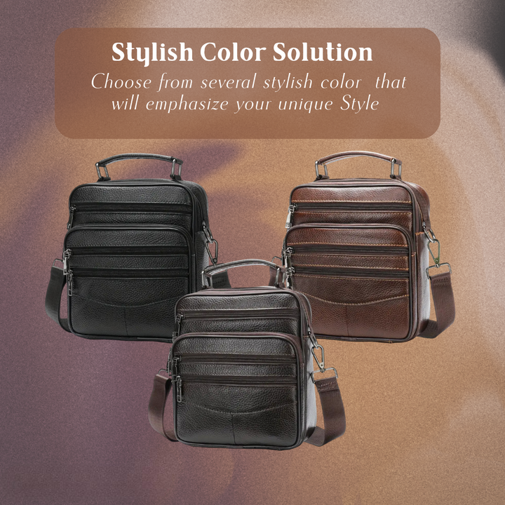 Jacob - Sac bandoulière rétro en cuir pour hommes