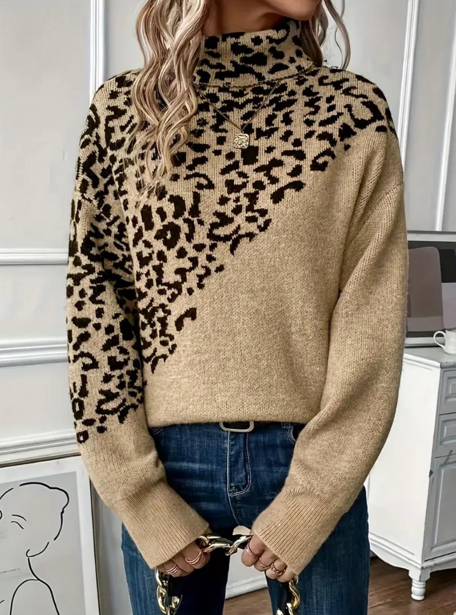 Jessica™ | Pull Léopard Élégance