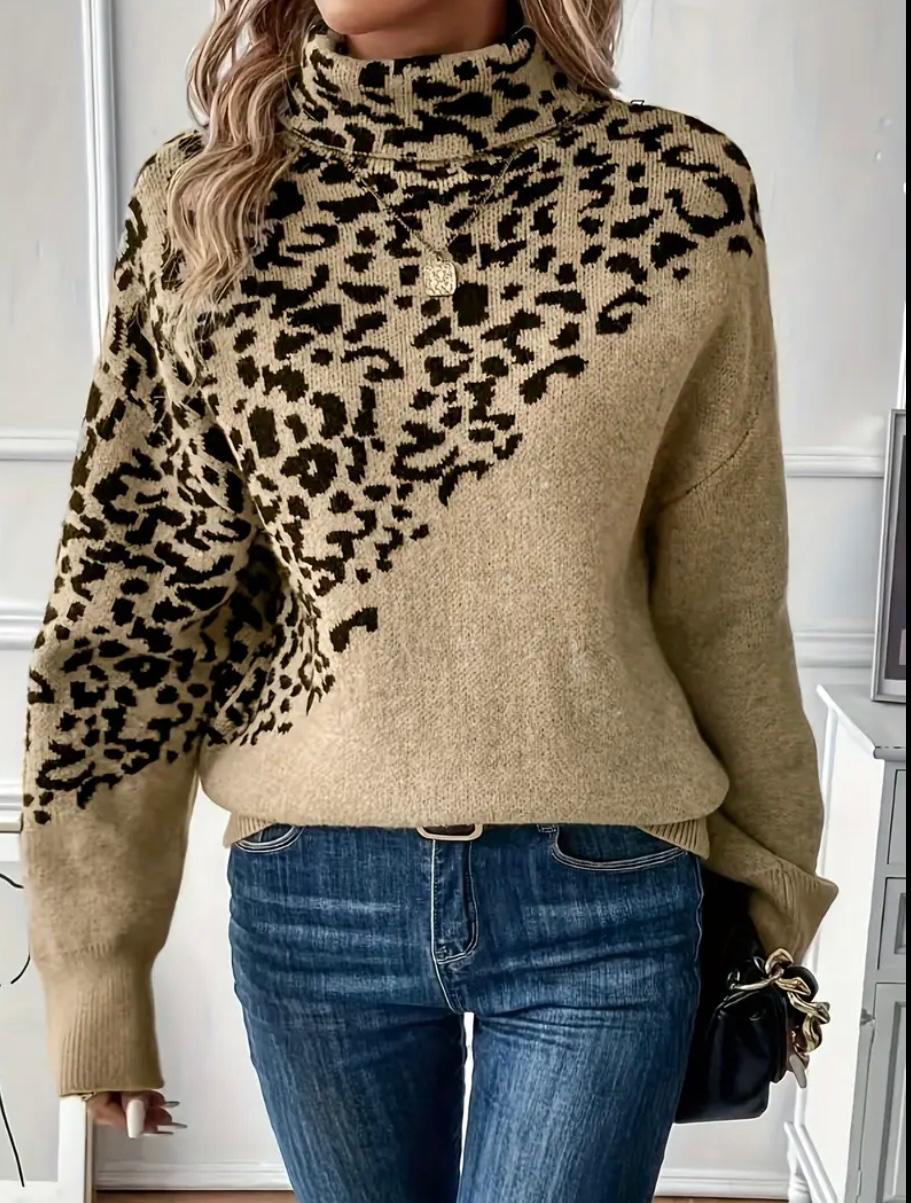 Jessica™ | Pull Léopard Élégance