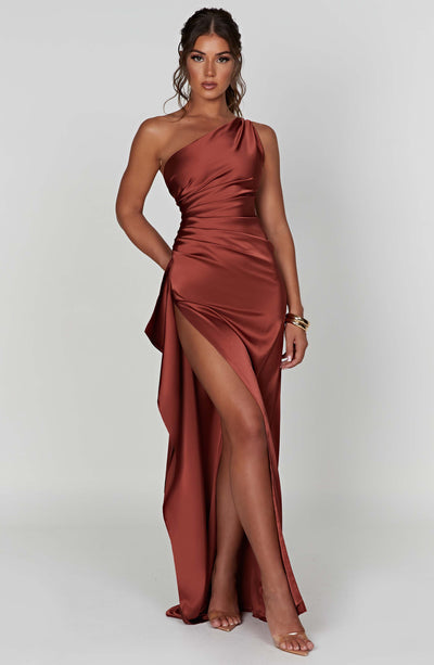 Génesis | Robe longue en satin