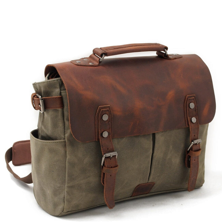 Alexander - Sac messager en toile vintage