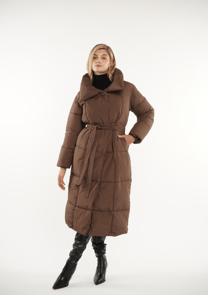 BLAIRE | MANTEAU PUFFER À BOUTONS BULLET EXTRA LONG
