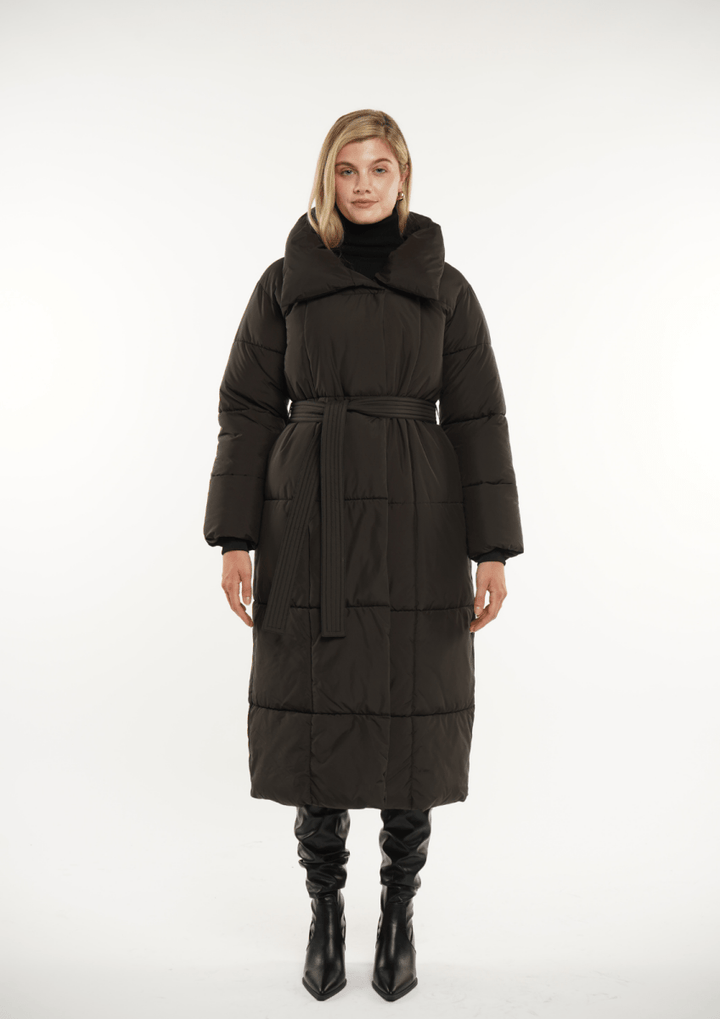 BLAIRE | MANTEAU PUFFER À BOUTONS BULLET EXTRA LONG