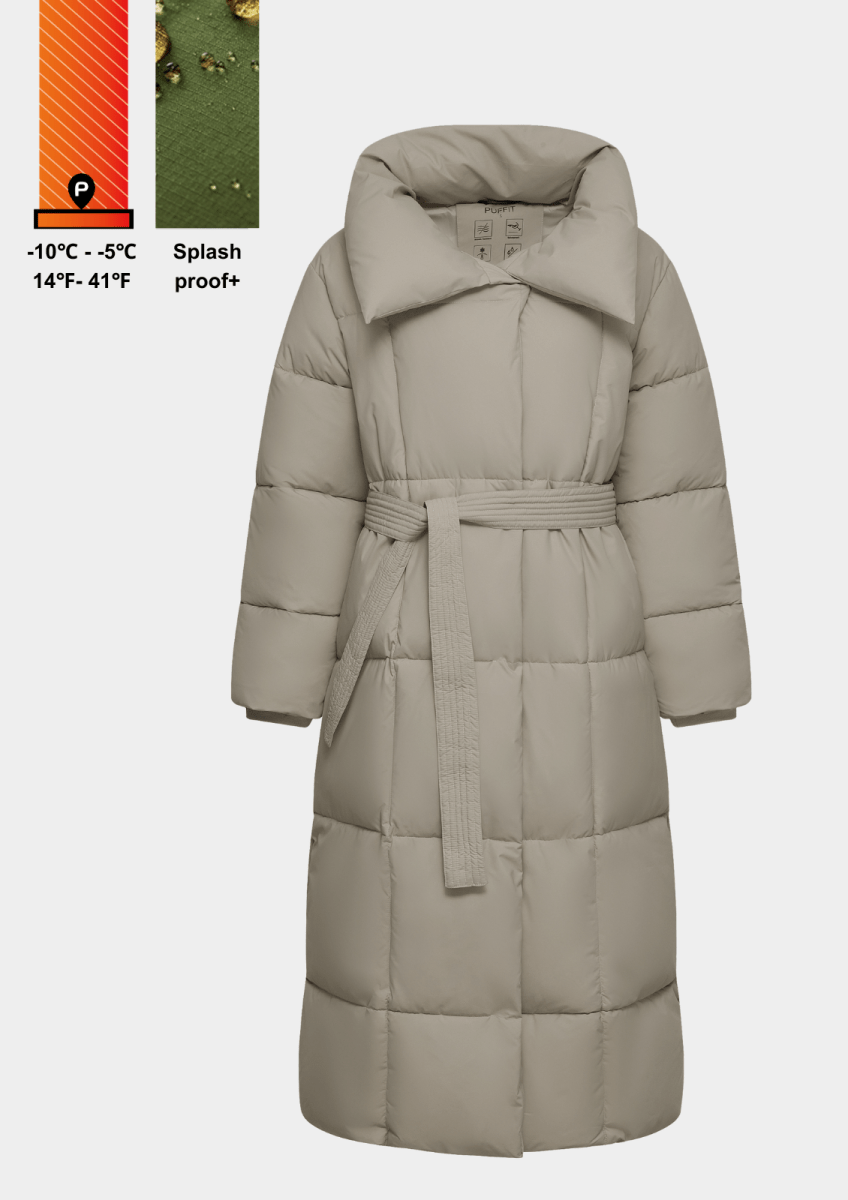 BLAIRE | MANTEAU PUFFER À BOUTONS BULLET EXTRA LONG