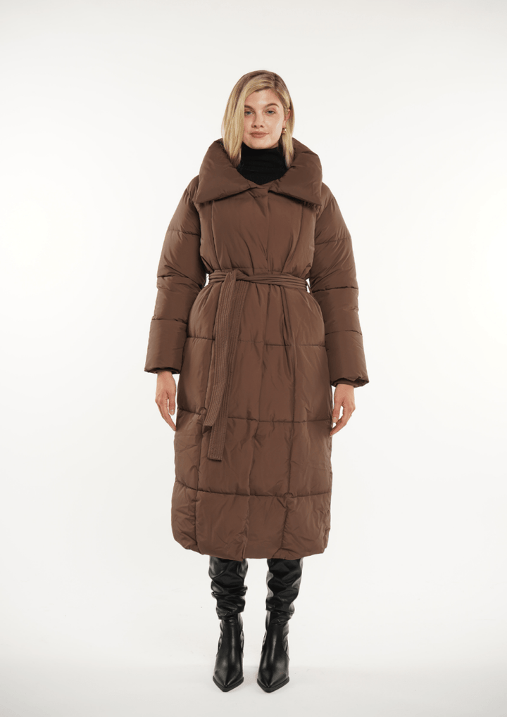 BLAIRE | MANTEAU PUFFER À BOUTONS BULLET EXTRA LONG