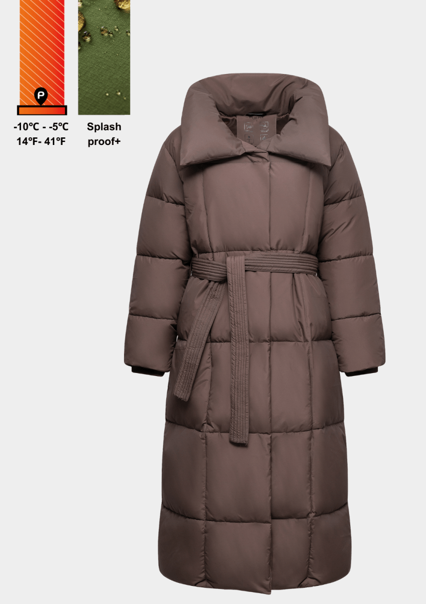 BLAIRE | MANTEAU PUFFER À BOUTONS BULLET EXTRA LONG