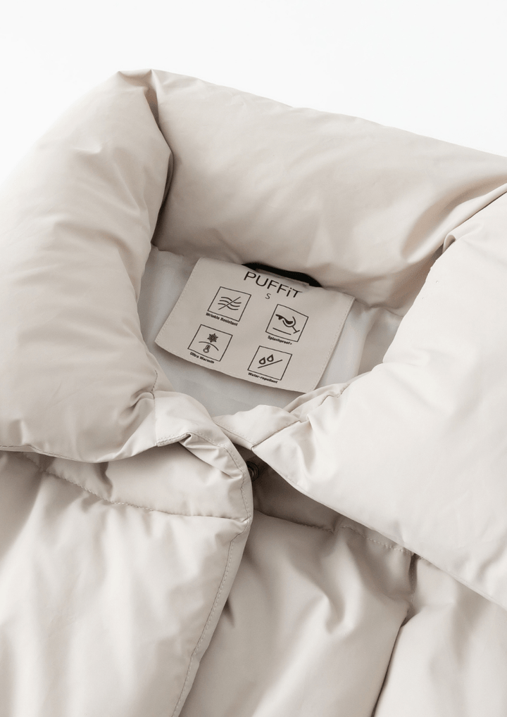 BLAIRE | MANTEAU PUFFER À BOUTONS BULLET EXTRA LONG