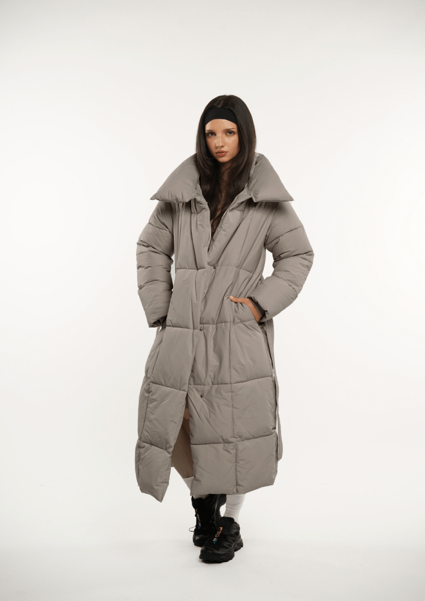 BLAIRE | MANTEAU PUFFER À BOUTONS BULLET EXTRA LONG