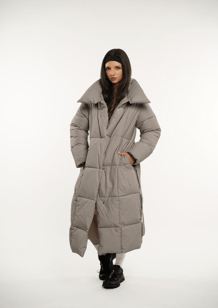 BLAIRE | MANTEAU PUFFER À BOUTONS BULLET EXTRA LONG