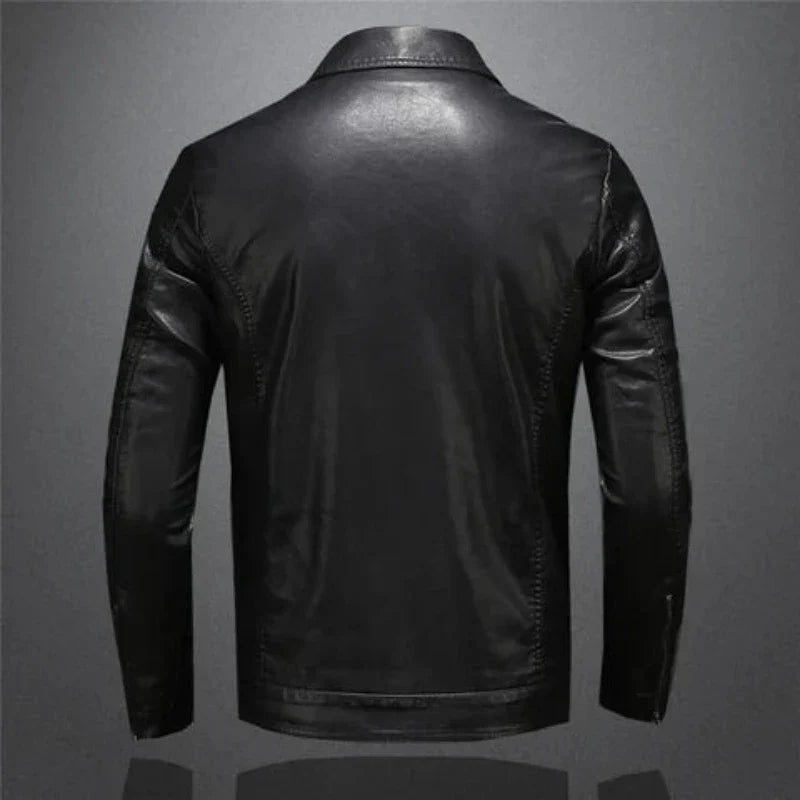 Colt™ | Blouson en cuir au style motard raffiné pour hommes