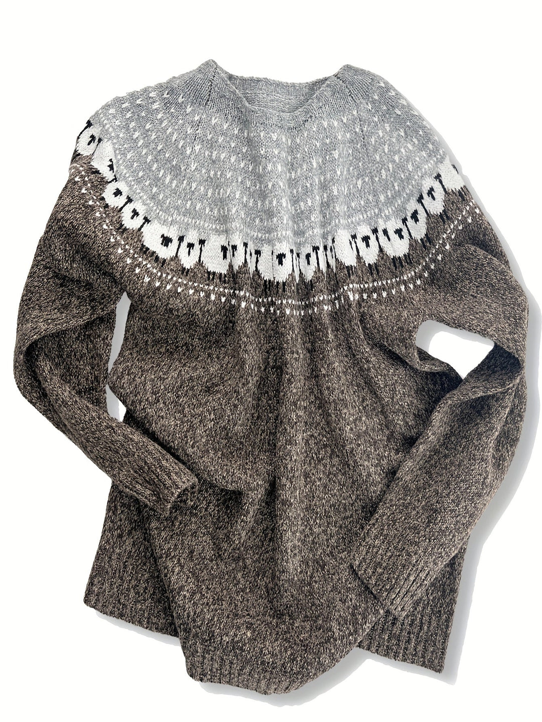 Nordic™ | Pull d'Hiver Élégant avec Motif Jacquard de Moutons