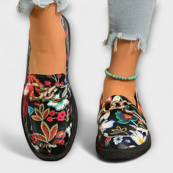 Orla | Mocassins Élégants Floral