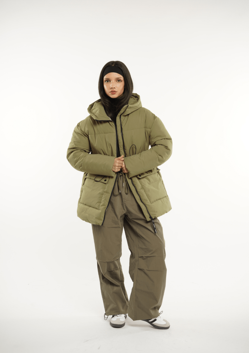 EVA | VESTE PUFFER À CAPUCHE IMPERMÉABLE