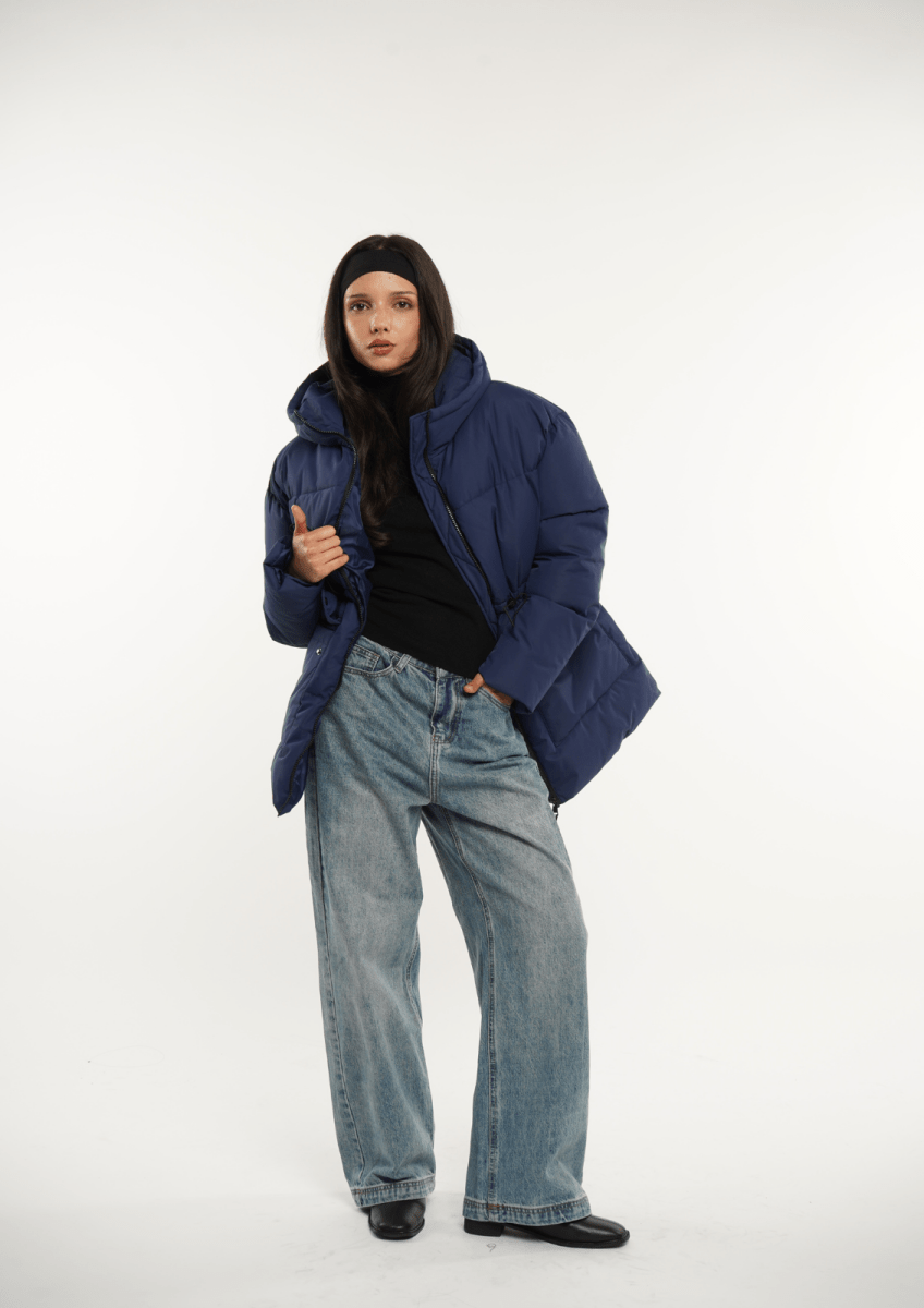 EVA | VESTE PUFFER À CAPUCHE IMPERMÉABLE