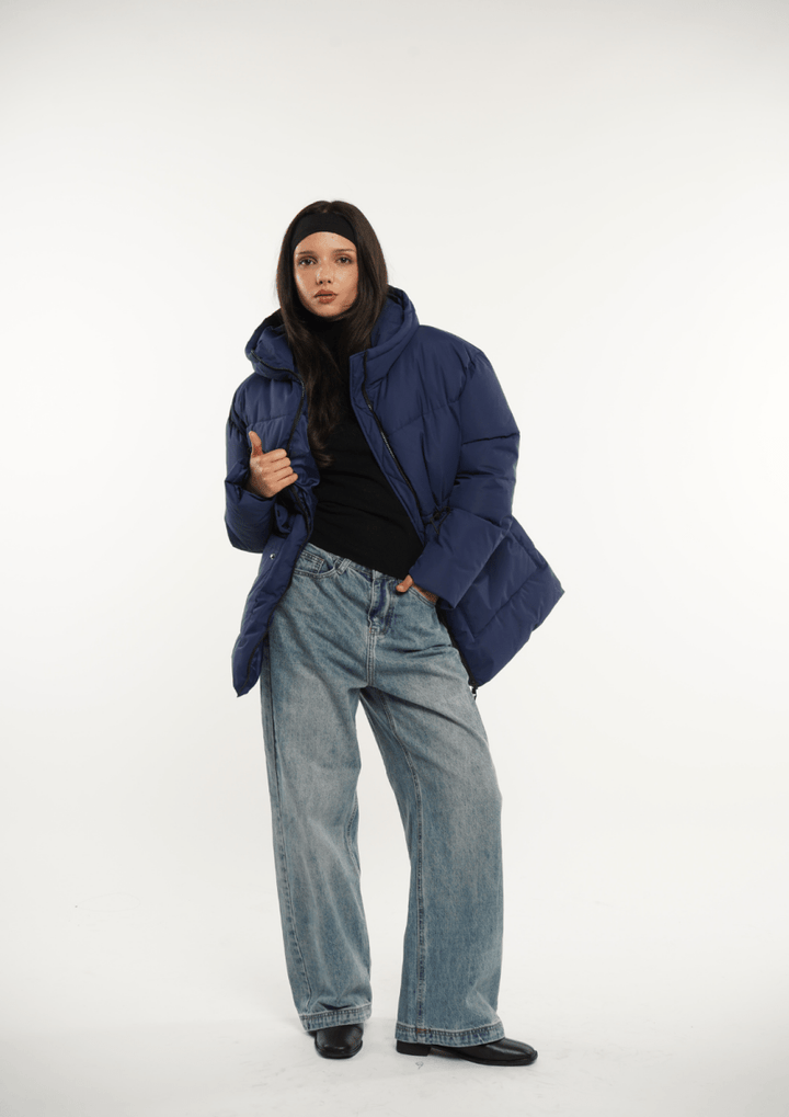 EVA | VESTE PUFFER À CAPUCHE IMPERMÉABLE