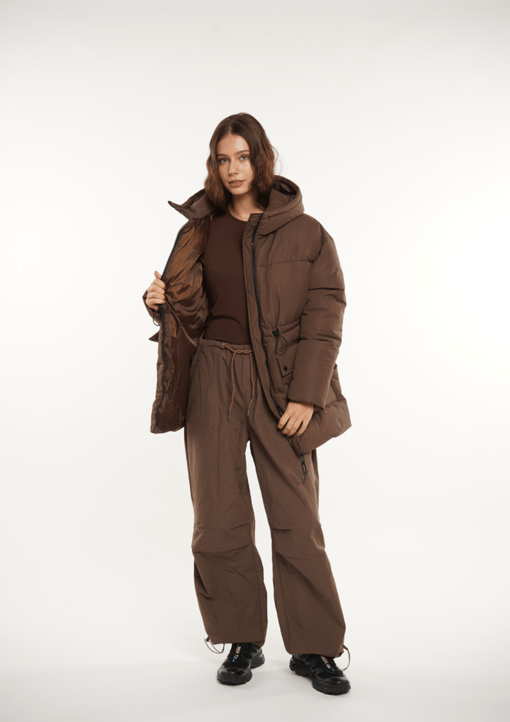 EVA | VESTE PUFFER À CAPUCHE IMPERMÉABLE