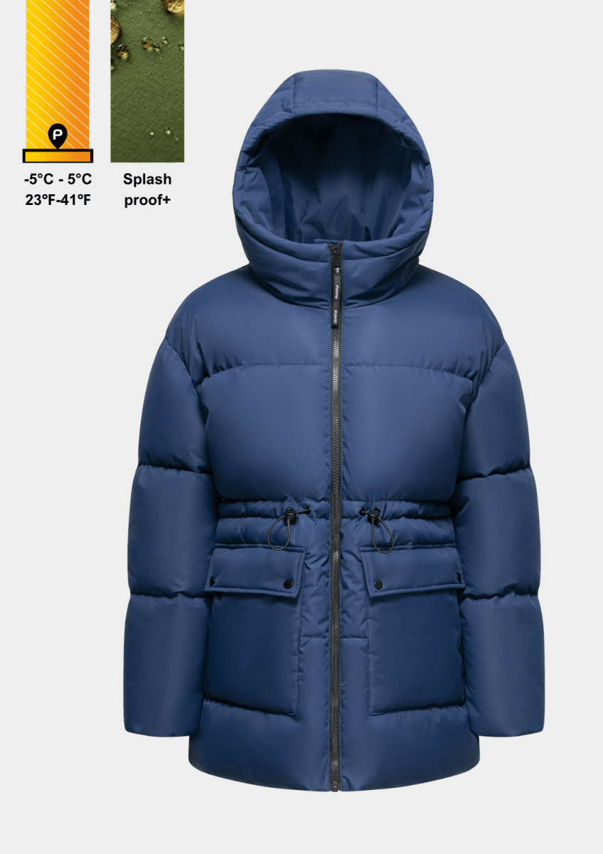 EVA | VESTE PUFFER À CAPUCHE IMPERMÉABLE