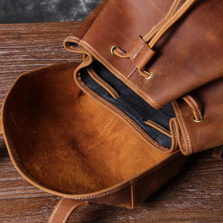 Jeffrey - Sac à dos en cuir classique et durable