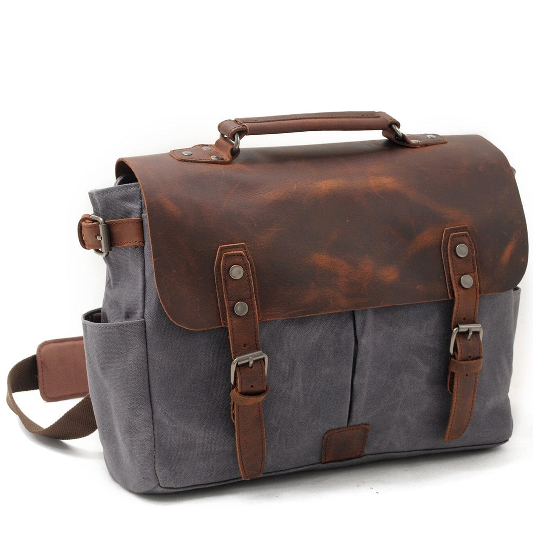 Alexander - Sac messager en toile vintage