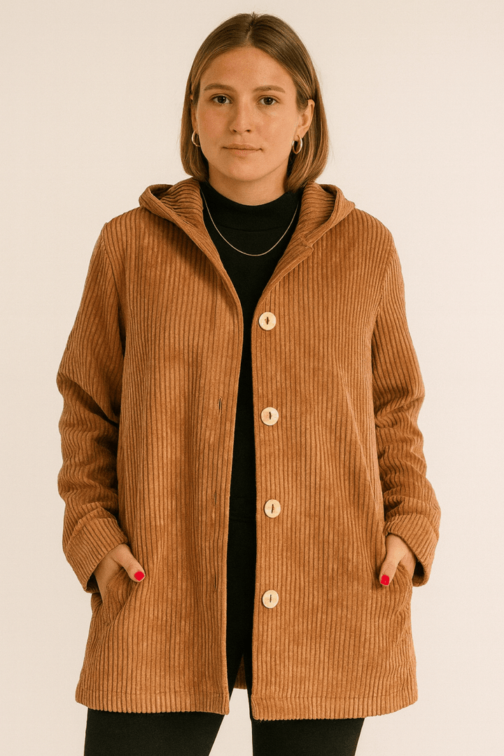 INDIE | VESTE À CAPUCHE EN CORDUROY
