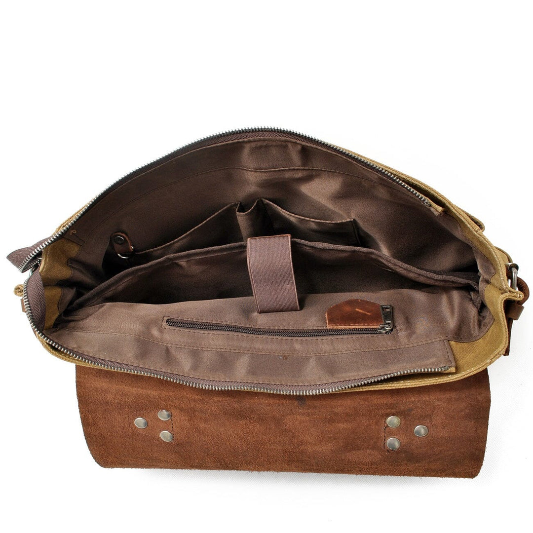 Alexander - Sac messager en toile vintage
